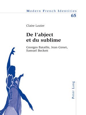 cover image of De l'abject et du sublime